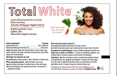 Total White 1,75 Oz Creme Label (Tube 1 75oz Creme Label Final 01)